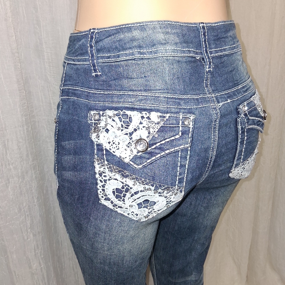 CATO premium Classic Blue Boot Cut Women's Jeans Size  8 - Picture 8 of 16